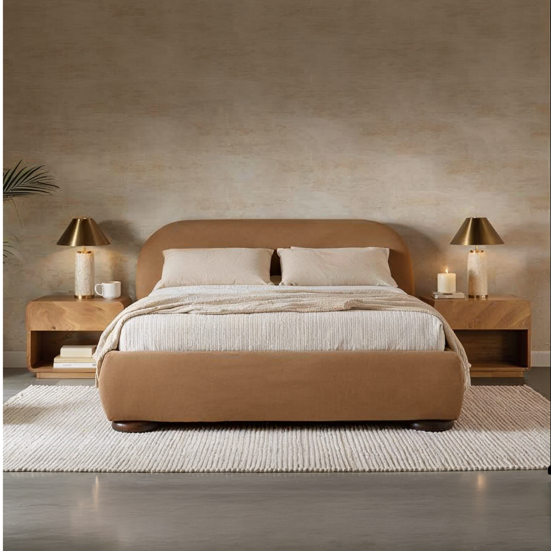 Cama King Peach