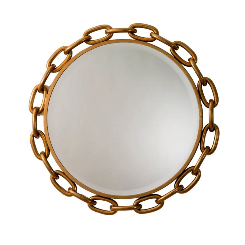 Espejo Cadena Dorado