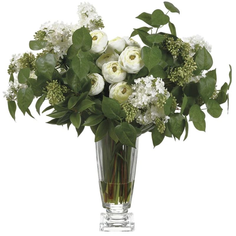 Florero Peonias Blancas