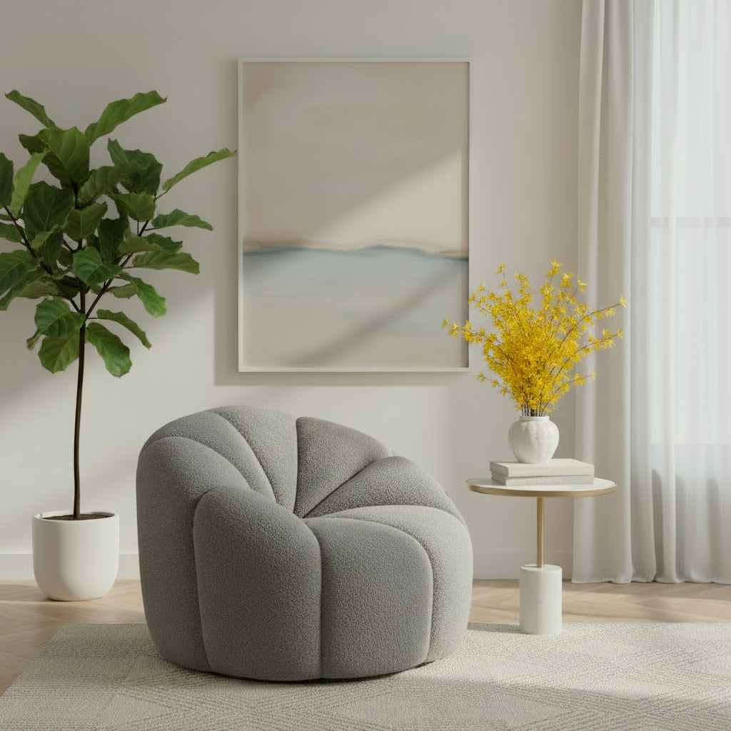 Silla de Acento Mandal - Gray