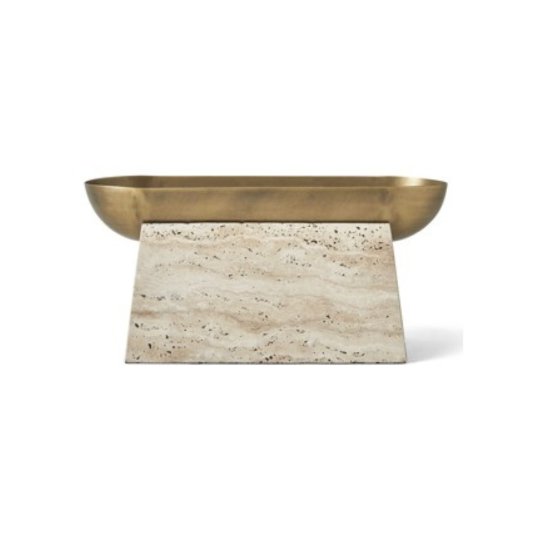 Bowl Trevertino Gold Tall