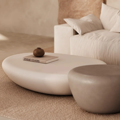 White Pebble Coffee Table