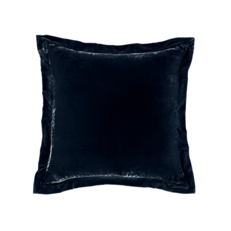Cojín Euro Faux Velvet Azul