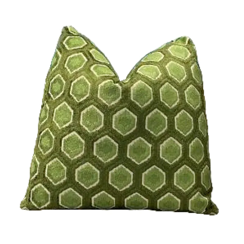 Cojín Hexagonal Green Path