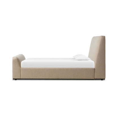 Cama king Carter beige